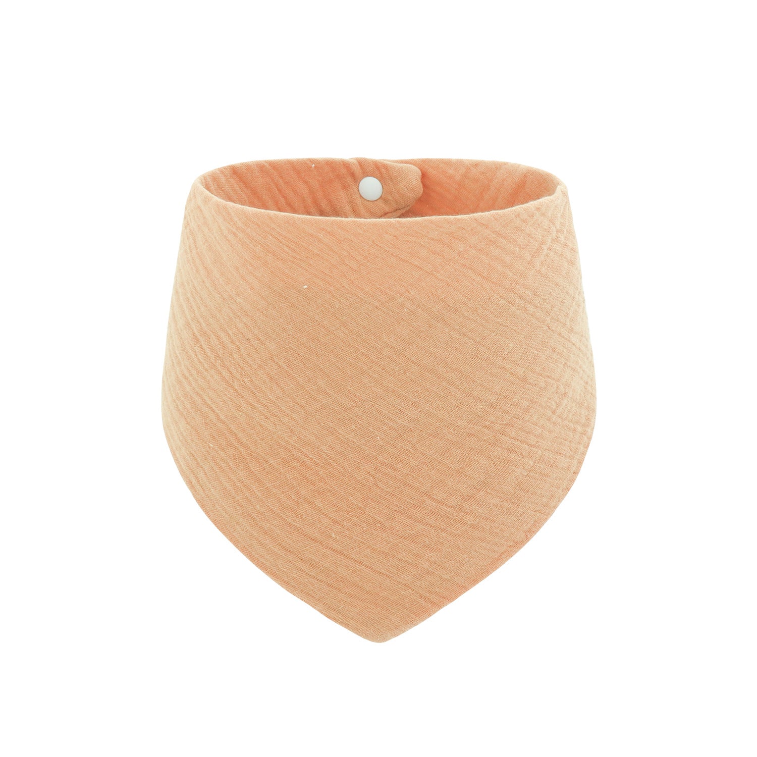 Soft Cotton Adjustable 4-Layer Drooling Baby Bibs – Solid Color Triangular Baby Scarf for Teething