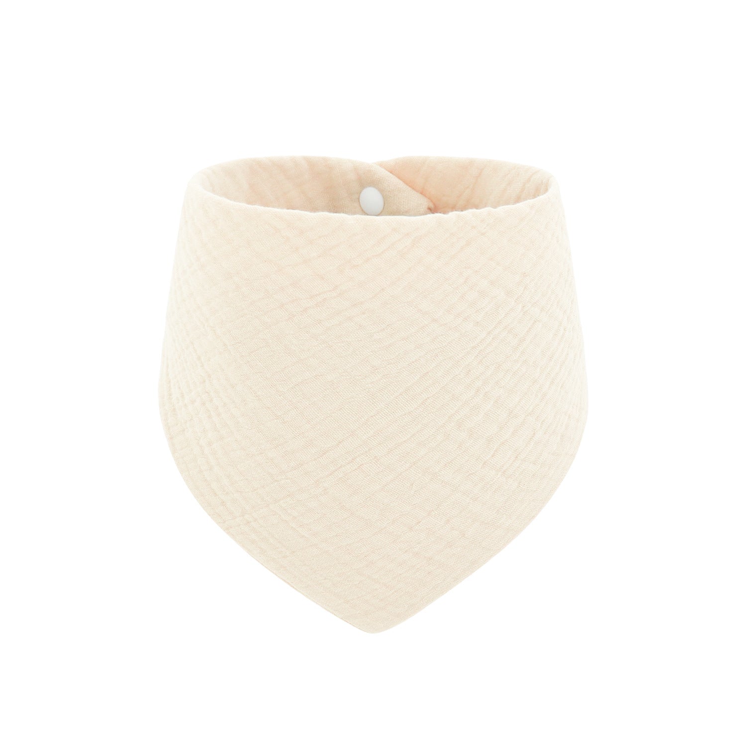 Soft Cotton Adjustable 4-Layer Drooling Baby Bibs – Solid Color Triangular Baby Scarf for Teething