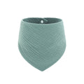 Soft Cotton Adjustable 4-Layer Drooling Baby Bibs – Solid Color Triangular Baby Scarf for Teething