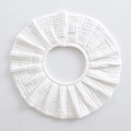 Pleats 360° Rotate Cotton Baby Bib – Soft 6-Layer Muslin Bib, Adjustable Snap Drool Cloth