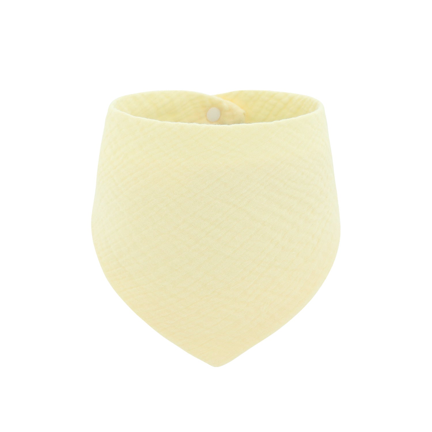 Soft Cotton Adjustable 4-Layer Drooling Baby Bibs – Solid Color Triangular Baby Scarf for Teething