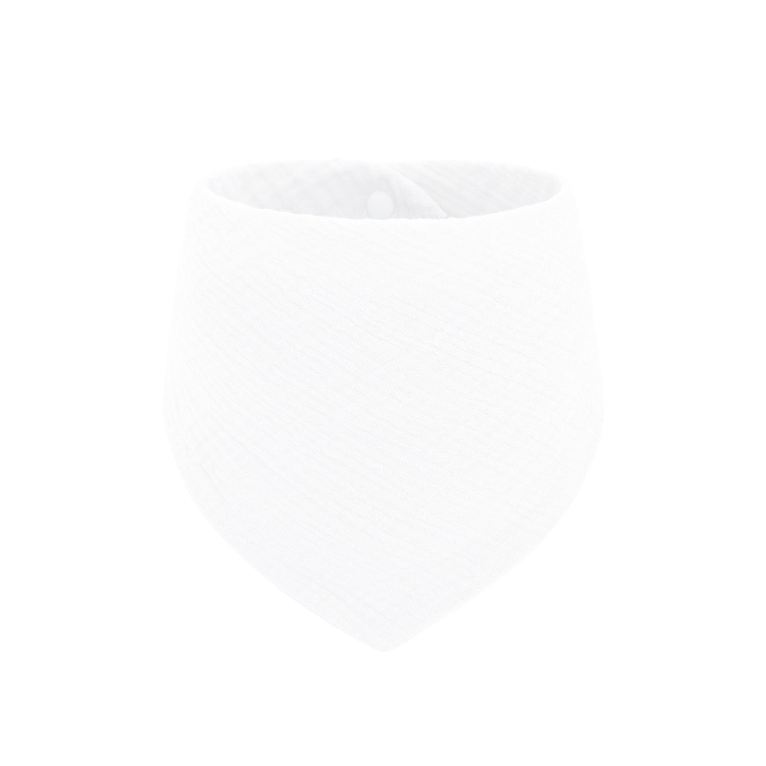 Soft Cotton Adjustable 4-Layer Drooling Baby Bibs – Solid Color Triangular Baby Scarf for Teething