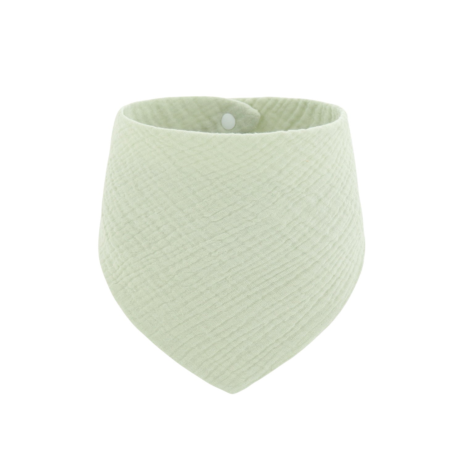 Soft Cotton Adjustable 4-Layer Drooling Baby Bibs – Solid Color Triangular Baby Scarf for Teething